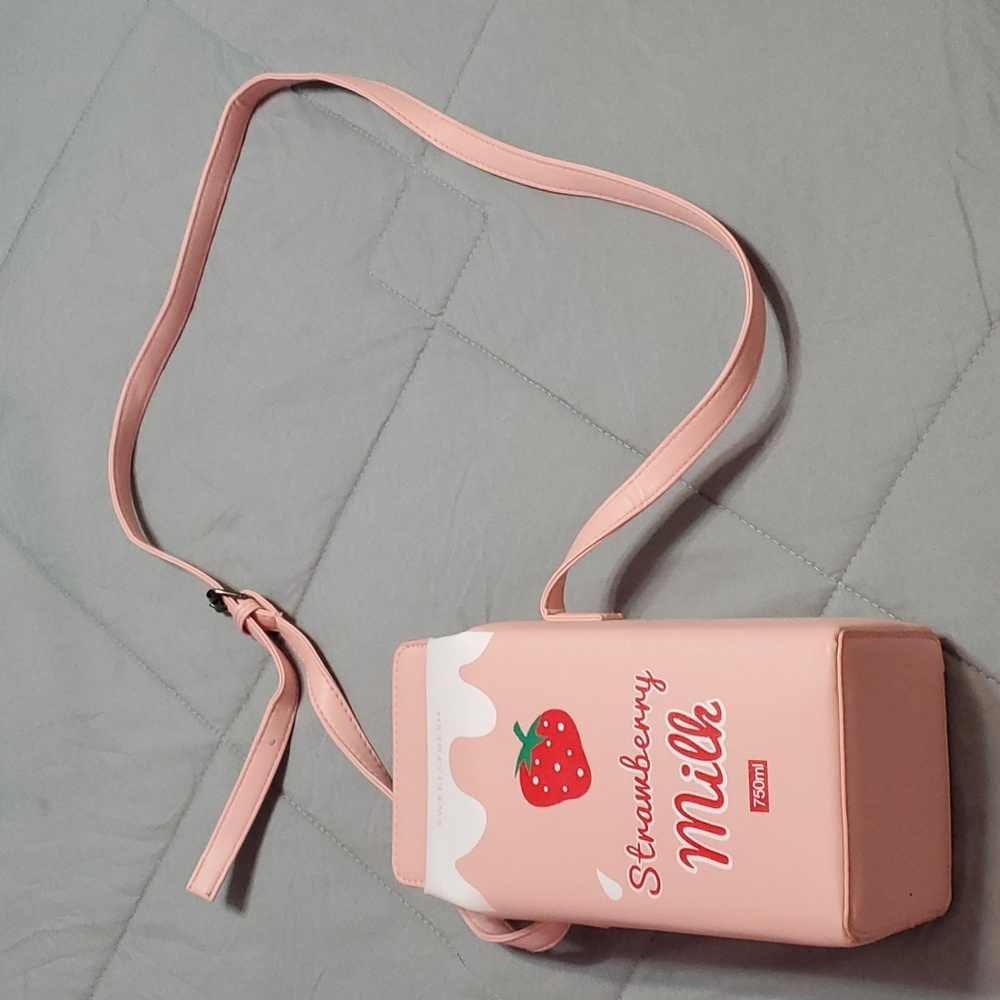 Strawberry Milk Clutch Bag